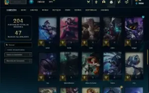 Conta Diamante 2 com 60 Champs e 15 Skins + 2 Fragmentos