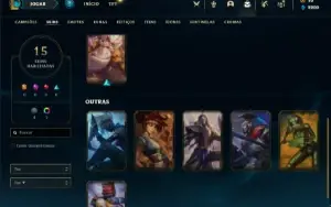 Conta Diamante 2 com 60 Champs e 15 Skins + 2 Fragmentos