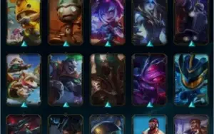 Conta LOL (PLAT 4 S11) com todos os campeões e varias skins
