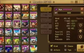 conta summoners war nyx + ezio dark, ezio light