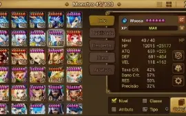 conta summoners war nyx + ezio dark, ezio light