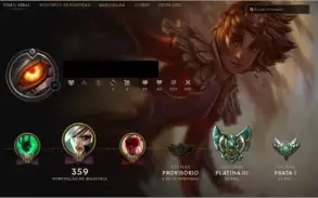 CONTA PLATINA 3 108 CAMPEÕES E 22 SKINS NO VALOR DE 17K