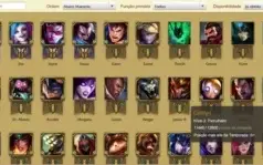 Conta GOLD V 121 CHAMPS 90SKINS