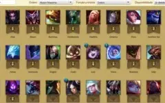 Conta GOLD V 121 CHAMPS 90SKINS
