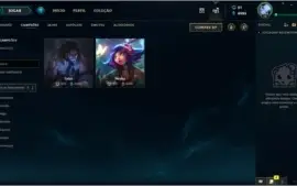 CONTA SEM MD10 (ex-GOLD 1), 95 SKINS, FALTAM 2 CHAMPIONS
