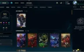CONTA SEM MD10 (ex-GOLD 1), 95 SKINS, FALTAM 2 CHAMPIONS