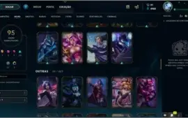 CONTA SEM MD10 (ex-GOLD 1), 95 SKINS, FALTAM 2 CHAMPIONS