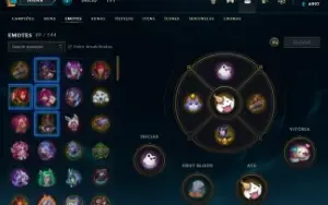 Acc com riven season 2, elise e morgana vitoriosa, 62 skins
