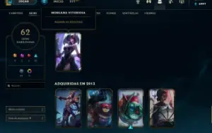 Acc com riven season 2, elise e morgana vitoriosa, 62 skins