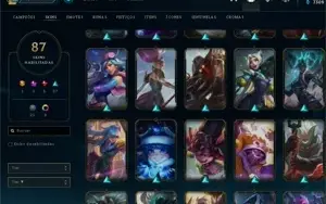 Conta League of Legends 2015 - 87 Skins - Ouro 1