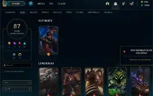 Conta League of Legends 2015 - 87 Skins - Ouro 1