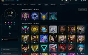 Conta League of Legends 2015 - 87 Skins - Ouro 1