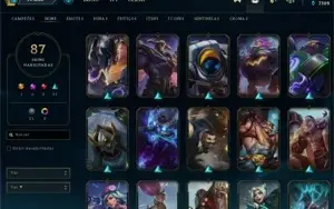 Conta League of Legends 2015 - 87 Skins - Ouro 1