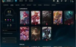 Conta de lol e valorant
