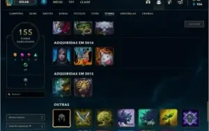 Conta de lol e valorant