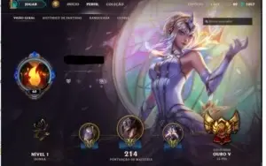 Conta League of Legends Ouro 5 49 pdl