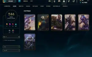Esmeralda 3 com TODOS os champs e 246 Skins ( JG / SUP )