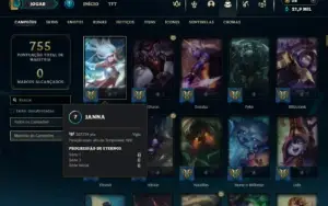 Esmeralda 3 com TODOS os champs e 246 Skins ( JG / SUP )