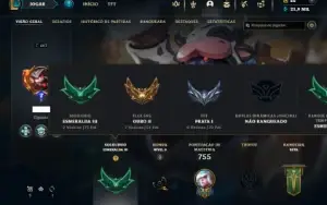 Esmeralda 3 com TODOS os champs e 246 Skins ( JG / SUP )