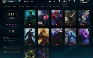 Esmeralda 3 com TODOS os champs e 246 Skins ( JG / SUP )