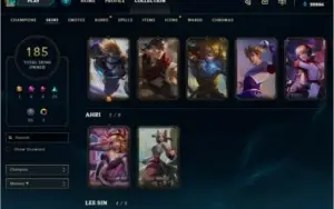 Conta LOL Platina IV todos os campeões