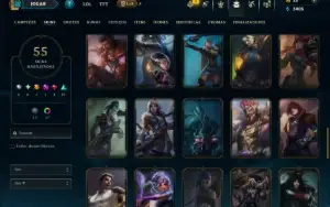 Prata 2 com 120 Champs e 54 Skins ( ADC / MID )