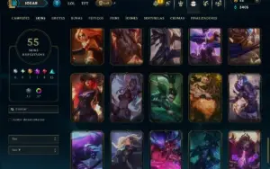 Prata 2 com 120 Champs e 54 Skins ( ADC / MID )