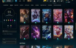 Prata 2 com 120 Champs e 54 Skins ( ADC / MID )