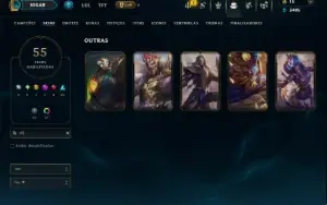 Prata 2 com 120 Champs e 54 Skins ( ADC / MID )