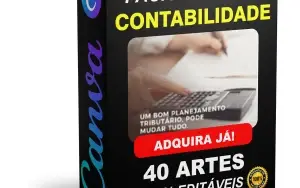 Pack Canva Contabilidade - 40 Artes Editáveis