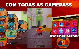 🔥 Conta Roblox Blox Fruits Com Todas As Gamepass Muito Boa
