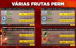 🔥 Conta Roblox Blox Fruits Com Todas As Gamepass Muito Boa