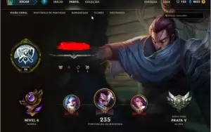 Smurf LEAGUE OF LEGENDS PRATA 5 70% DE WIN