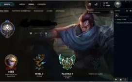 Conta League of legends Platina V, antiga smurf