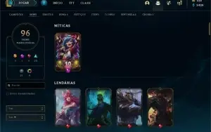 Conta diamante 2 +120 champs e 96 skins