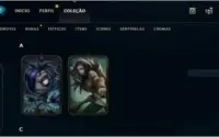 Conta de LOL 101 campeões 99 skins sem elo por alguns anos.