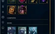 CONTA LOL BRONZE 3 DIVERSAS SKINS