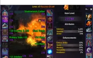 Conta WOW Druida Balance 223 iLVL pronto para raidar 8/10 M