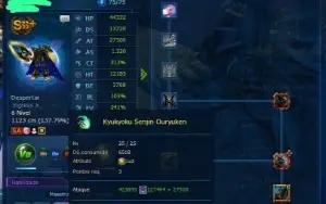 Conta Dmo LADMO Omega com 6 SSS+ e 2 SSS Lv140 de Tamer !!!