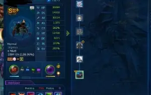 Conta Dmo LADMO Omega com 6 SSS+ e 2 SSS Lv140 de Tamer !!!