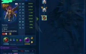 Conta Dmo LADMO Omega com 6 SSS+ e 2 SSS Lv140 de Tamer !!!