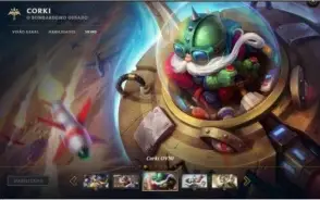 Conta de Lol com Black Alistar, UFO Corki e Rammus Rei