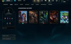 Unrnaked com 26 Champs e 5 Skins