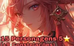 ⭐ [CONTA AR 58 - 15 PERSONAGENS (+ constelações) + 2 ARMAS]