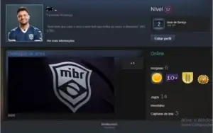 CONTA PRIME *CSGO* AK CRUZADA /489h