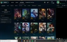 Conta Platina 2, 29 champz, 3 skins, lvl 55.