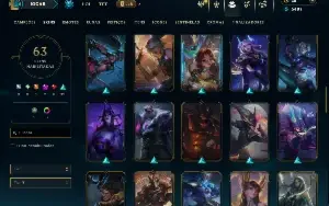 Ferro 1 com 110 Champs e 63 Skins ( TOP / JG / MID )