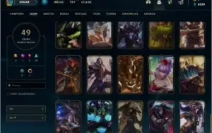 Conta ouro 4 (ex plat) com 49 skins e 88 champs