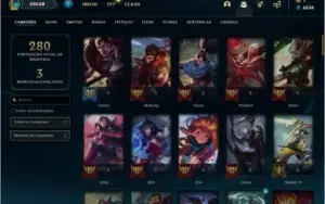 Conta ouro 4 (ex plat) com 49 skins e 88 champs