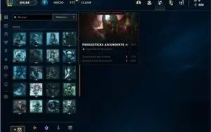 Conta platina 4 com 48 Champs e 16 Skins + 20 Espolios